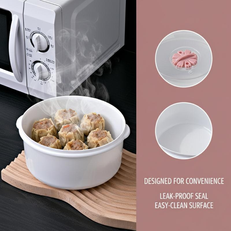 Bao Steamer Bamboo - Microwave Rice Cooker & Steamer Box