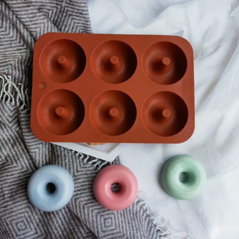 New#6 Holes Silicone Donut Mol - Donut Mold Silicone ulasan dan harga