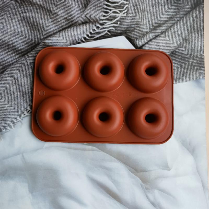 New#6 Holes Silicone Donut Mol - Donut Mold Silicone ulasan dan harga