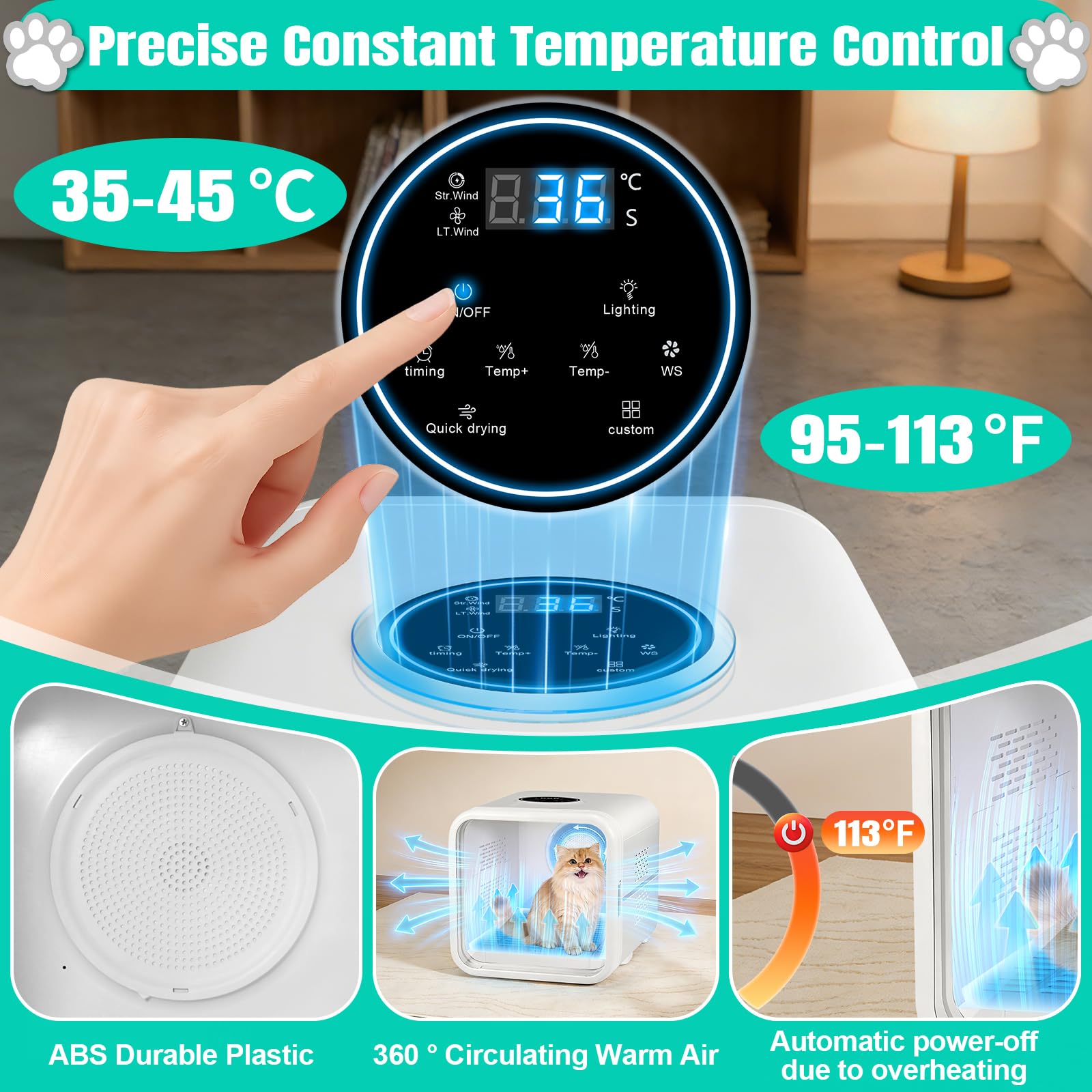Automatic Pet Hair Dryer Box,P - Hot Dog Press ulasan dan harga