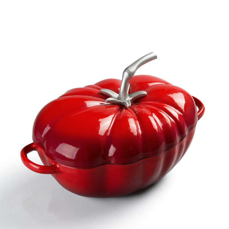 25cm Tomato Enameled Cast Iron - Cast Iron Corn ulasan dan harga