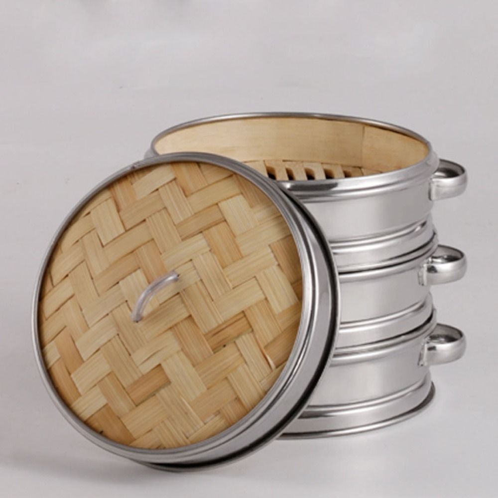Round Dim Sum Cooking Tool Sta - Bao Steamer Bamboo ulasan dan harga