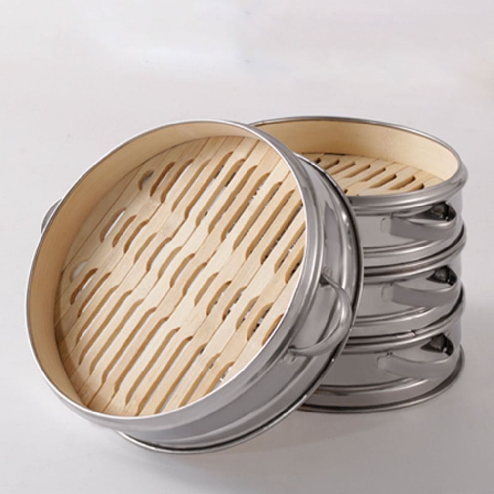 Round Dim Sum Cooking Tool Sta - Bao Steamer Bamboo ulasan dan harga
