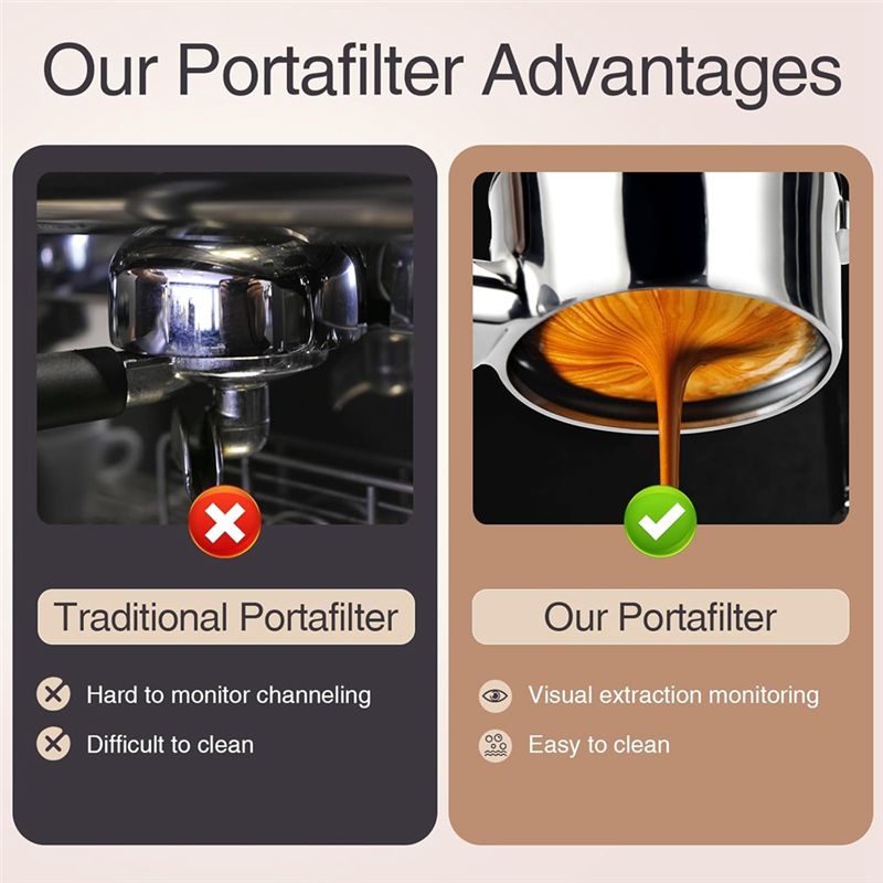 ABUN 54mm Bottomless Portafilt - Breville Espresso Barista Express ulasan dan harga