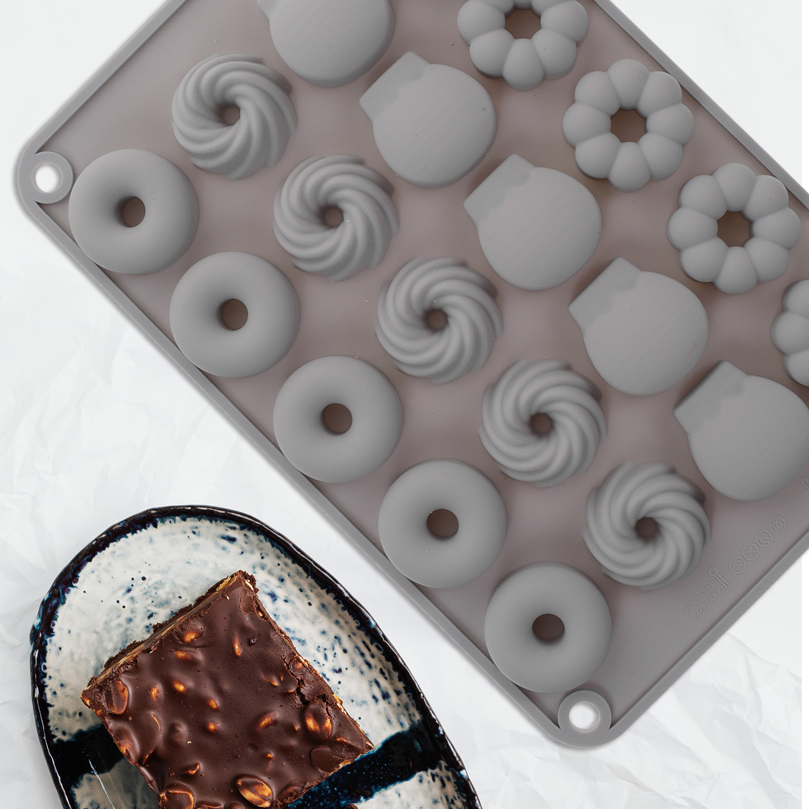 Mini Chocolate Donut Mold Sili - Donut Mold Silicone ulasan dan harga
