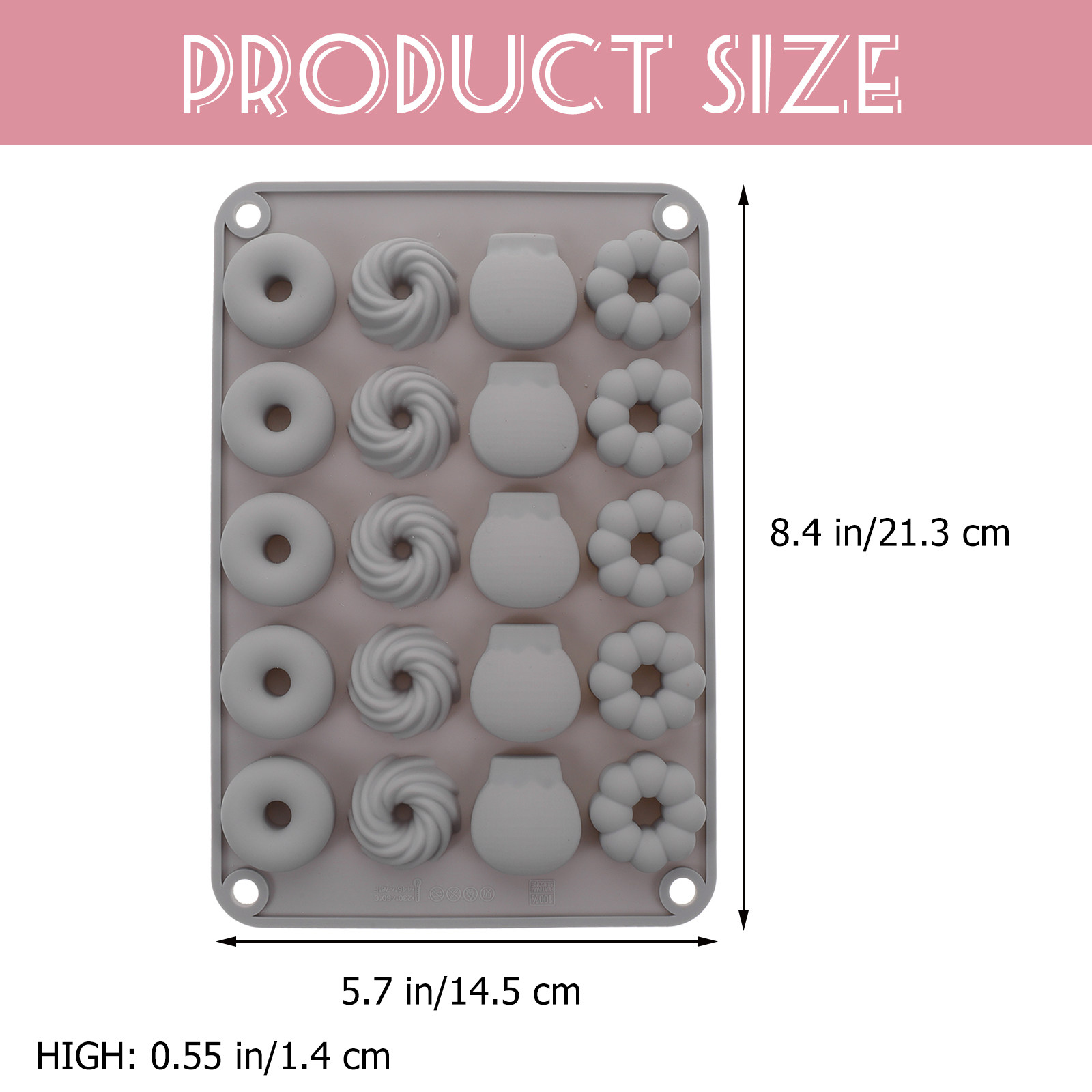 Mini Chocolate Donut Mold Sili - Donut Mold Silicone ulasan dan harga